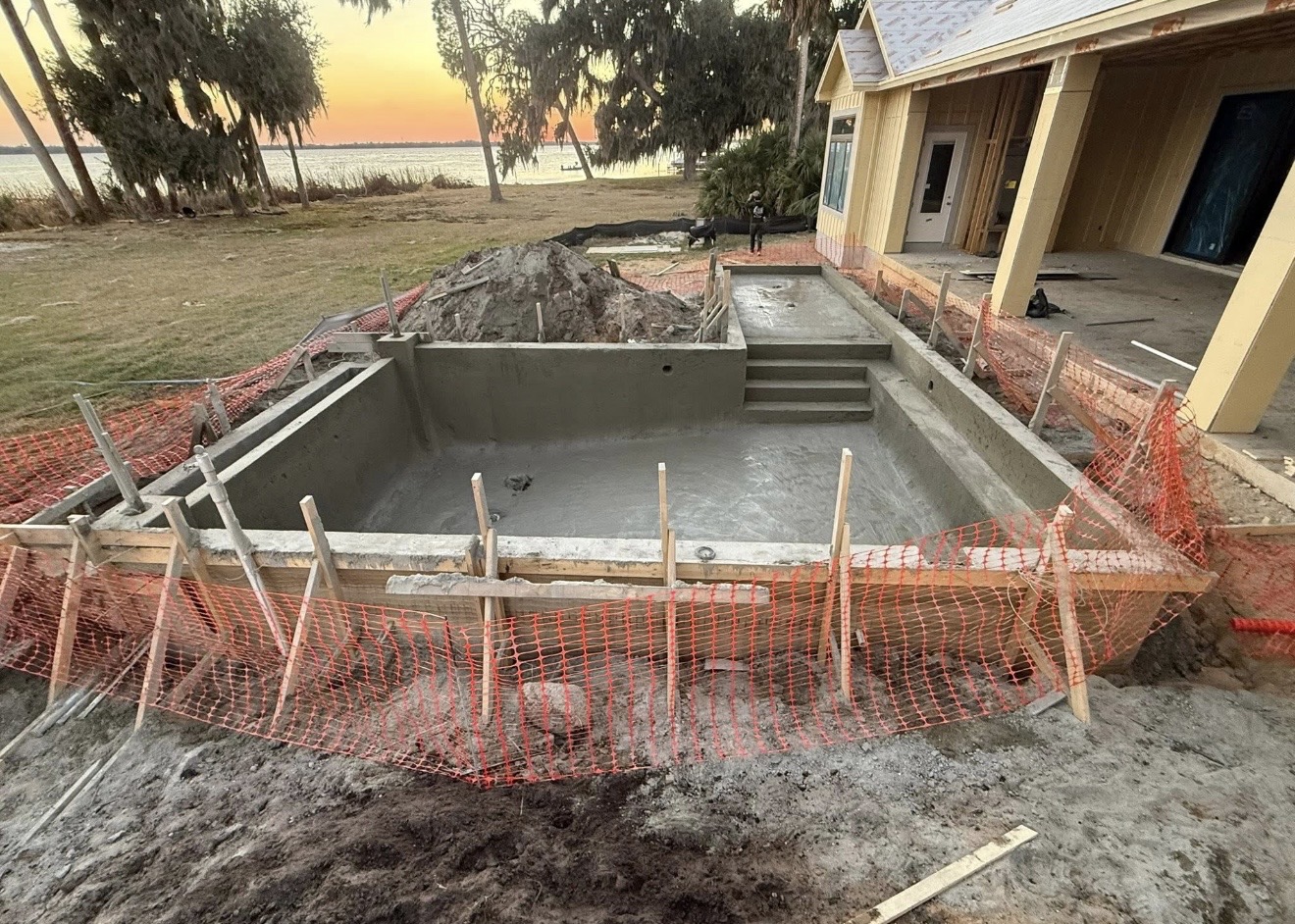 Lakefront Pool Shell